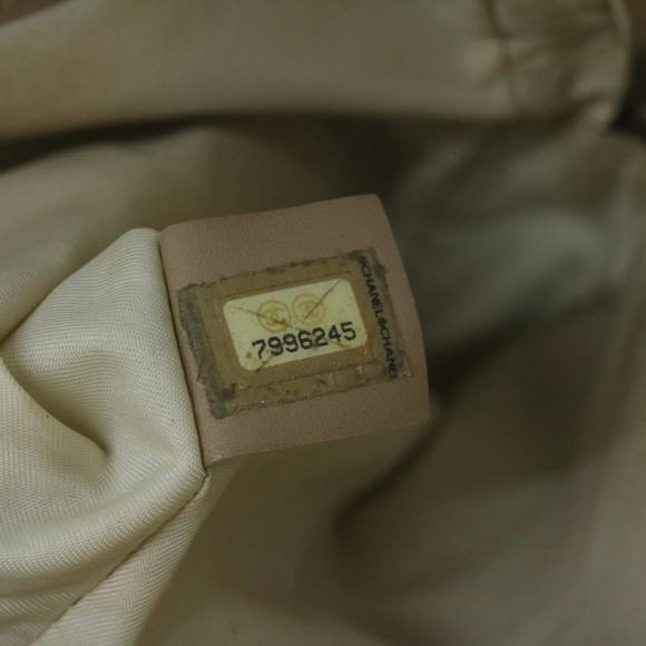 CHANEL New Travel Line Shoulder Bag Nylon Beige CC Auth ki4086 - Picture 12 of 16